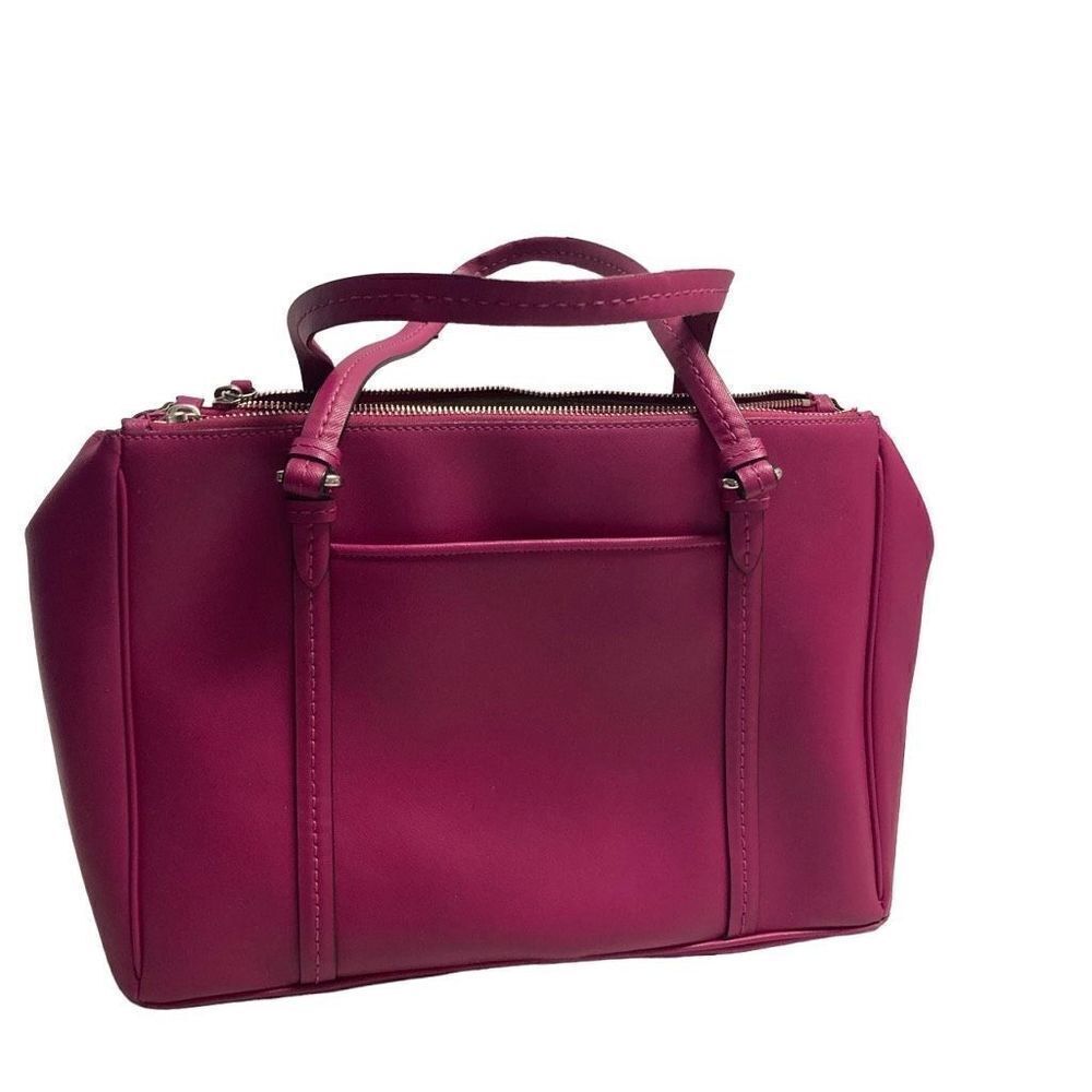 COACH Women’s Peyton Saffinao Dark‎ Pink Handbag Tote Shoulder Bag Size 13X5X9.5 - Picture 2 of 12
